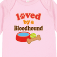 thumbnail image 4 of Inktastic Bloodhound Loved by a (Dog Breed) Boys or Girls Long Sleeve Baby Bodysuit, 4 of 5