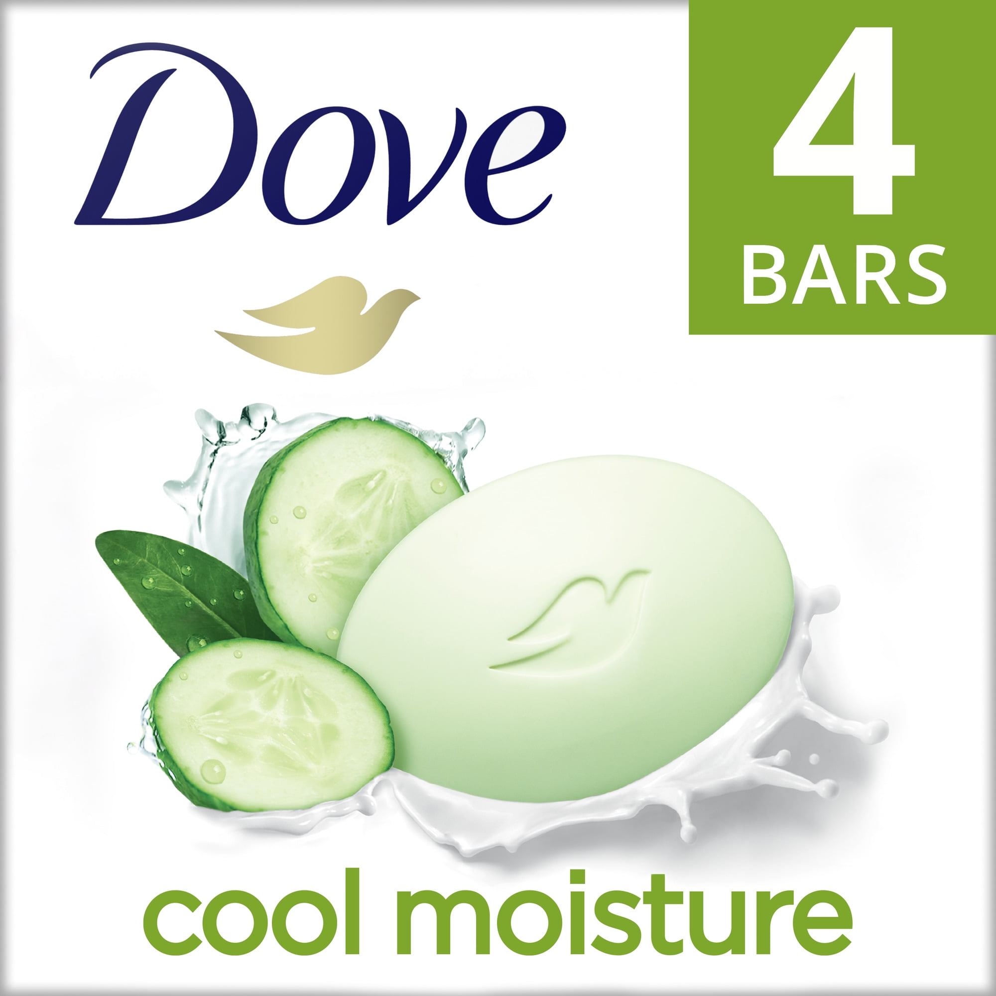 Dove Cool Moisture Cucumber & Green Tea Beauty Bar, 3.75 Oz Count 4