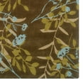 thumbnail image 2 of Linon Home Decor Trio Area Rug Collection, Chocolate and Spa Blue, 1.83' x 2.83', 2 of 3
