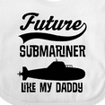 thumbnail image 4 of Inktastic Future Submariner Like Daddy Boys or Girls Baby Bib, 4 of 4