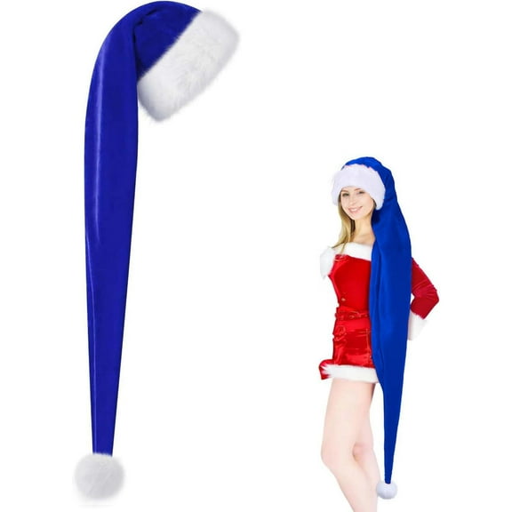 Extra Long Santa Hat With Floppy Earflaps Festive For Adults And Kids Soft Xmas Party Wear