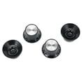 thumbnail image 3 of Guitar 2 Tone 2 Volume Control Knobs Silver Top Hat Bell for Gibson Les Paul Sg, 3 of 9