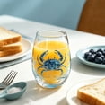 thumbnail image 6 of Tuvgenk Stemless Wine Glass with Nautical Art for Cocktails Water and Coastal Home Decor, 6 of 7