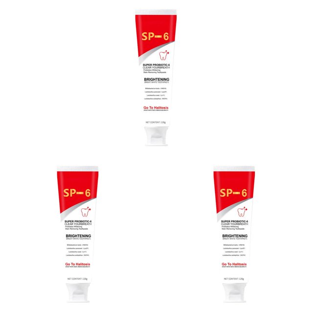 LNGOOR Sp 6 Ultra Sp 6 Toothpaste Ultra Toothpaste Sp 6 Probiotic Toothpaste Deep Cleaning Care Toothpaste Fresh Breath 120g 2PCS
