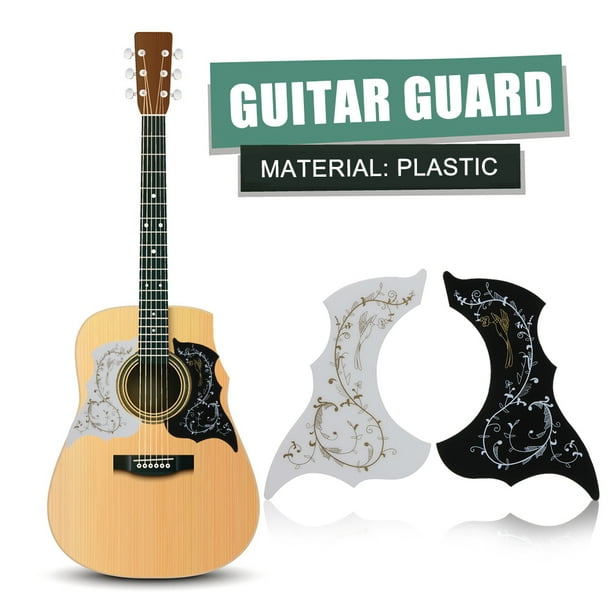 2 uds adhesivo para guitarra acústica golpeador antiarañazos placa Pick Guard pegatinas