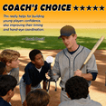 thumbnail image 5 of Sokuchy Baseball Wiffle Ball Training Popper, Pop Up Tee Balls to The Perfect Height for Batting Trainer, Batting Machine for Practicing Hitting Without a Pitcher(Comes with 5 Wiffle Balls), 5 of 6