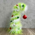 thumbnail image 5 of Desktop Christmas Tree, Furry Holiday Desk Ornament Home Office Decor Party Favor Present, 5 of 7