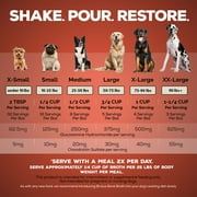 Brutus Bone Broth Chicken for Dogs - 32 oz, All Natural Human Grade Dog Food Topper with Chondroitin Glucosamine Turmeric, Great for Picky Eaters & Dry Food, Tasty & Nutritious