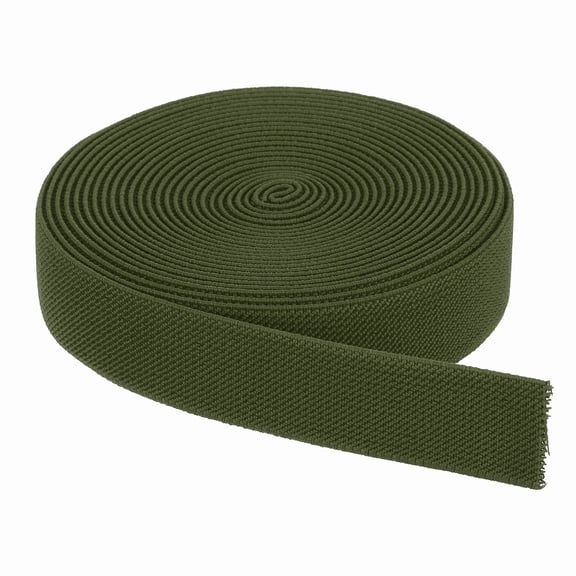 Elastic Bands for Sewing 1 Inch x 5 Yards Olive Green Knit Elastic Spool