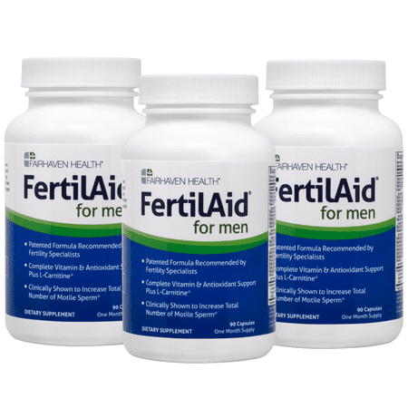 FertilAid for Men - Male Fertility Supplements - 3 Month (Best Fertility Supplements For Male)
