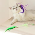 thumbnail image 4 of Cat Wand Toy Worm Long Bell Cat Teaser Toy Kitten Play Toy Pet Interactive Toy, 4 of 10