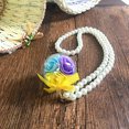 thumbnail image 3 of Bangcool Keychain Pendant Creative Faux Flower DIY Key Ring Pendant with Pearl Chain, 3 of 6