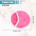 thumbnail image 4 of 4 esponjas de lavado facial, esponjas faciales para limpieza diaria, exfoliante facial, esponjas faciales, lavado de cara, dedos, guante, reutilizable, removedor de maquillaje, rosa roja, 4 of 7