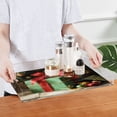 thumbnail image 4 of Acrylic Tray 15.7*11.8*1.9 Inch Transparent Tray Food Tray Tea Cup Tray Serving Trays Cosmetics Storage Kitchen Table Bathroom Sundry Storage Warm Christmas Gifts, 4 of 7