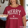 thumbnail image 5 of Merry Grandma Retro Christmas T-Shirt, Matching Family Holiday Tee, 5 of 7