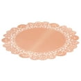 thumbnail image 6 of 100 Pack Metallic Copper Orange Placemats, Round Paper Lace Doilies for Place Settings, Desserts, Formal Events (10 In), 6 of 8