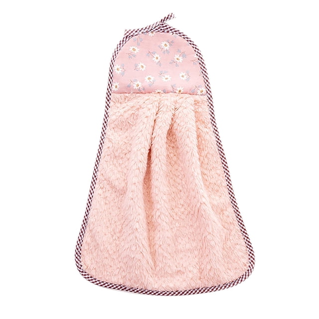 Agiferg Nonstick Oil Coral Velvet Hanging Hand Towels Kitchen Dishclout