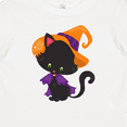 thumbnail image 4 of Inktastic Black Cat, Cat Wearing Witch Hat, Halloween Boys or Girls Baby T-Shirt, 4 of 5