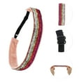 thumbnail image 3 of Unique Bargains 1 Pc Non Slip Headband Dance Shining Headband for Sport White Red Purple, 3 of 6