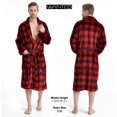 thumbnail image 4 of Men's Soft Plush Fleece Classic or Hooded Robe with Front Pockets, 4 of 7