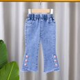 thumbnail image 1 of Pantalones vaqueros de mujer, pantalones de niño, trajes de primavera y otoño para ropa de abrigo, micropantalones de mujer, pantalones de otoño., 1 of 5