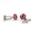 thumbnail image 5 of High Quality Cufflinks Cuff Nails Men's Red Twist Cufflinks (2set, red), 5 of 5