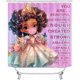 thumbnail image 2 of Juego de 4 cortinas de ducha para niña negra, diseño de mariposas de ballet rosa, decoración de baño para mujeres afroamericanas, tela impermeable, cortina de ducha morada y blanca, alfombrilla de, 2 of 7