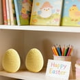 thumbnail image 6 of Moocorvic 2Pcs Knitted Easter Eggs, Easter Decoration Party Favors for DIY Easter Wreath, Centerpiece, Bowl, Basket Fillers, Gifts, Spring, Home, Wedding, Table Decor, 6 of 7