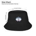 thumbnail image 4 of ZNDUO Sun Hat for Men/Women, Foldable Bucket Hat for Beach, Hiking, Garden, Safari, Fishing, Etc, Vintage Insect Butterfly Pattern, 4 of 8