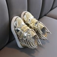 thumbnail image 5 of kamemir Flashing Shoes for Baby Light Up Shoes for Boys Girls Toddler LED Flashing Sneakers Breathable Sport Walking Shoes for Kids(Gold,12), 5 of 5