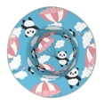 thumbnail image 4 of Gaeub Panda Flying in the Sky Printed Double Sided Reflective Bucket Hat Foldable Sun Hat for Camping Hiking Fishing, 4 of 9