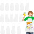 thumbnail image 1 of Delantales de pintura blanca PLULON para niños, 30 unidades, a granel, 1 of 6