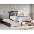 thumbnail image 1 of AFI Warren Lit Simple en Bois Massif avec Tiroir-Lit Simple et Chargeur USB en Noyer, 1 of 15