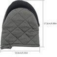 thumbnail image 2 of 1 par de manoplas cortas para horno, mini manoplas para horno de cocina de silicona resistente al calor para 500 grados, superficies de agarre antideslizantes y guantes para colgar, parrilla para, 2 of 5