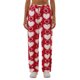 thumbnail image 1 of Pantalones de mujer para el Día de San Valentín, con estampado romántico de corazones, cintura elástica con cordón ajustable, pernera ancha y corte holgado, estilo casual para uso diario., 1 of 9