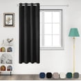thumbnail image 2 of Cortinas de Terciopelo Brillar Negro 52 * 63 Pulgadas 2 Paneles, 2 of 5