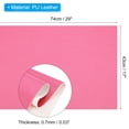 thumbnail image 2 of Uxcell 29x17x0.03 Inch PU Leather Book Cloth, Goat Grain, Rose Red, 2 of 6