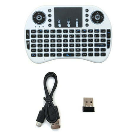 2.4GHz Mini Wireless Keyboard with Touchpad Mouse, with RGB 