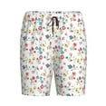 thumbnail image 4 of Wukai Summer Floral Men’s Short Pajama Pants With Pockets Soft Sleep Pj Shorts for Men-4X-Large, 4 of 6