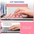 thumbnail image 6 of KANCOKIT Long Nail Keyboard Cover, Raised Silicone Keyboard Cover for Nail Art, Compatible with 2021-2024 MacBook Pro 14/16, MacBook Air 13/15 (Pink), 6 of 8