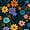 Color 3, variant on Peel and Stick Wallpaper Colorful Floral Vibrant Orange Blue Purple Pink Flowers Dark 17.7in x 118in Contact Paper Removable Self Adhesive Wall Mural Wall Decor for Bedroom Kitchen Cabinets