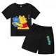 thumbnail image 5 of Camiseta y pantalones cortos de dibujos animados de Winnie The Pooh de verano para niños, traje de 2 piezas, ropa informal para niños y niñas, conjuntos de manga corta con estampado gráfico, 5 of 5