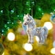 thumbnail image 4 of Lindo colgante plano navideño de acrílico con ponis y sombrero de mago | Adorno para árbol de Navidad | Decoración para ventanas y mesas | Regalo festivo para familiares y amigos, 4 of 5