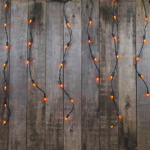 Halloween Lights Icicle String Lights Halloween Outdoor Black Wire 9