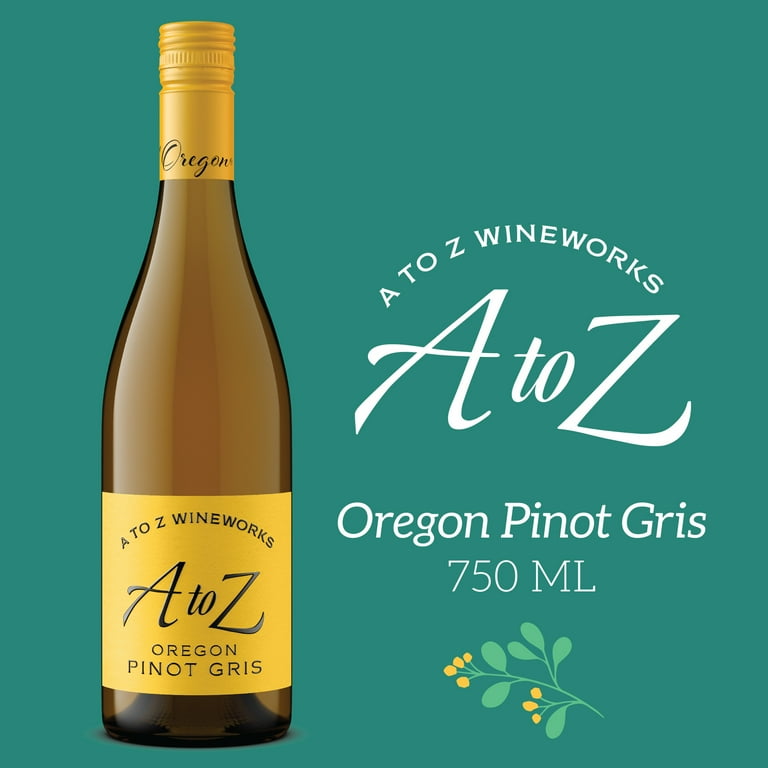 A to Z Wineworks Oregon Pinot Gris White Wine, 750 ml Bottle