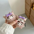 thumbnail image 3 of Cartoon 3D Fat Kuromi Mymelody Hellokitty Silicone Case for Airpods 3 2 1 Pro Pro2 Wireless Bluetooth Earphone Protective Cover, 3 of 7