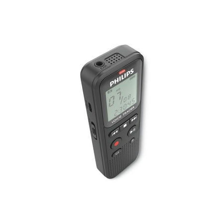 Philips - VoiceTracer Digital Voice Recorder 8 GB DVT1160 - Black