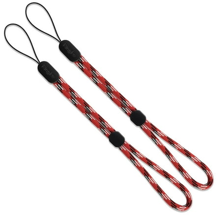 Ringke Lanyard Wrist Strap [Varsity Red] [2 PACK] for iPhone X, 10, 8, 8 Plus, Galaxy Note 8, S8, S8 Plus, LG G6 Plus, V30, Pixel 2 XL, Oneplus 5T, Mate 10 Pro, Xperia XZ1 Compact, USB, Pouch,