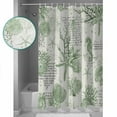 thumbnail image 4 of Sage Green Starfish Bathroom Curtain 72 Inch Shower Curtain with Hooks, Coastal Nautical Coral Rudder Shell Waterproof Polyester Bath Curtain Washable Bathtub Curtain 60''x 72'', 4 of 6