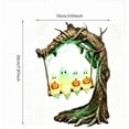 thumbnail image 3 of Halloween Ghost on Tree Swing with Light - Cute Glowing Swinging Figurine, Light Up Decor for Desktop, Bookshelf, Mantel, Table Centerpiece, 3 of 5
